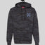 Unisex Black Camo Heavyweight Hoodie - Blue