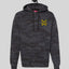 Unisex Black Camo Heavyweight Hoodie - Yellow