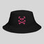 Unisex Fuchsia Panda Skull Bucket Hat