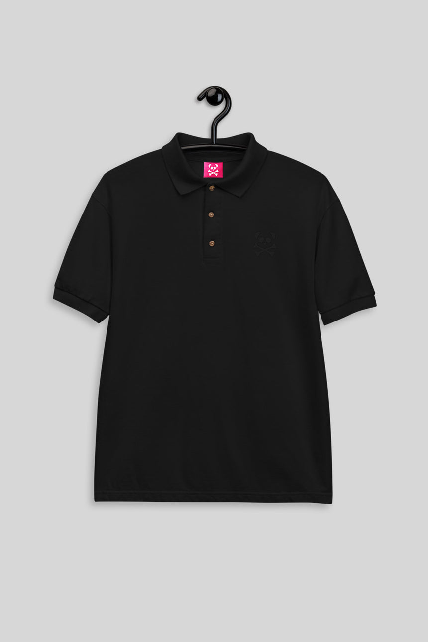 Men's Classic Black Polo - Black