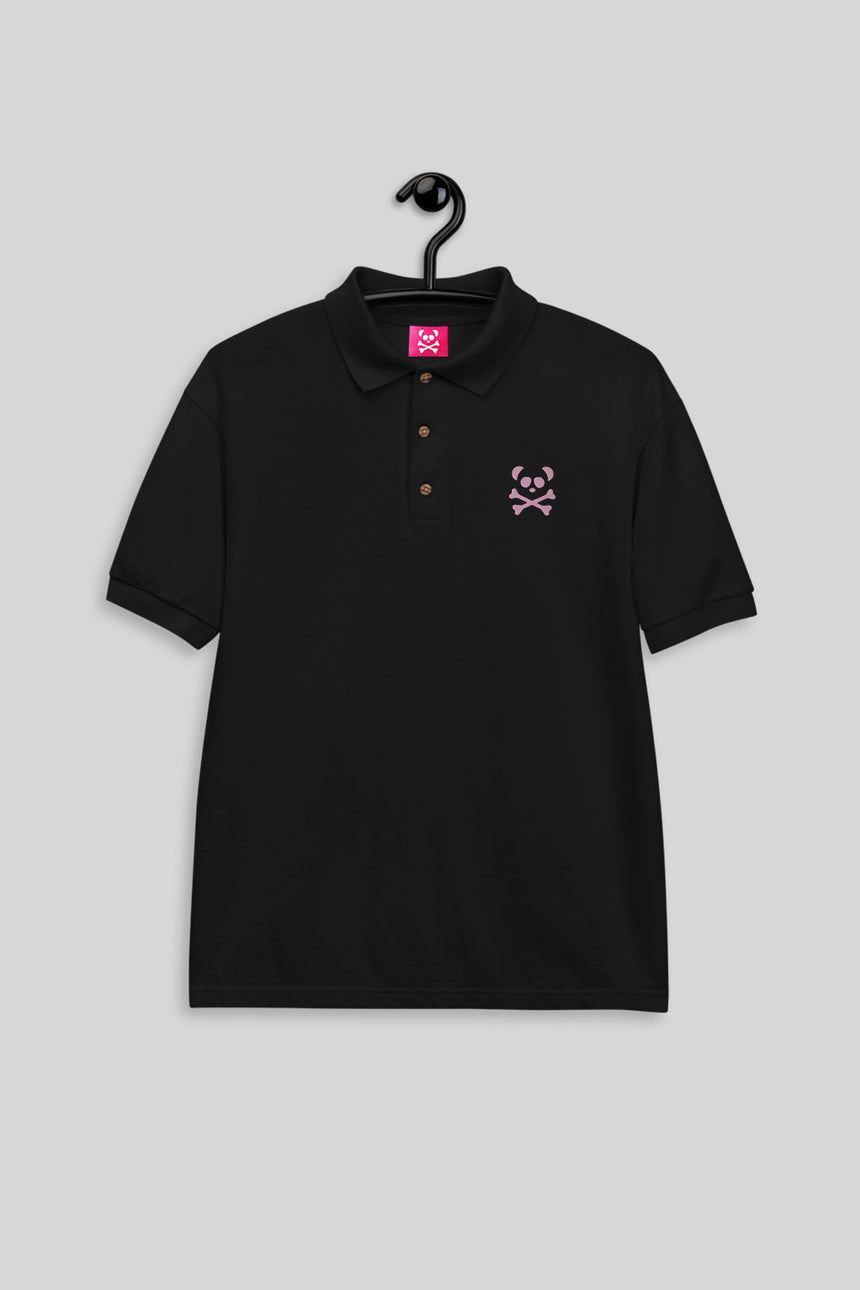 Men's Classic Black Polo - Light Pink