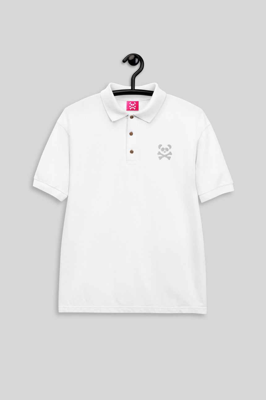 Men's Classic White Polo - White