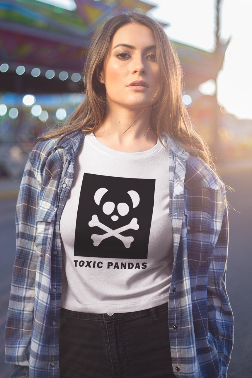 Women's Toxic Pandas Box Logo Short Sleeve T-Shirt - Toxic Pandas