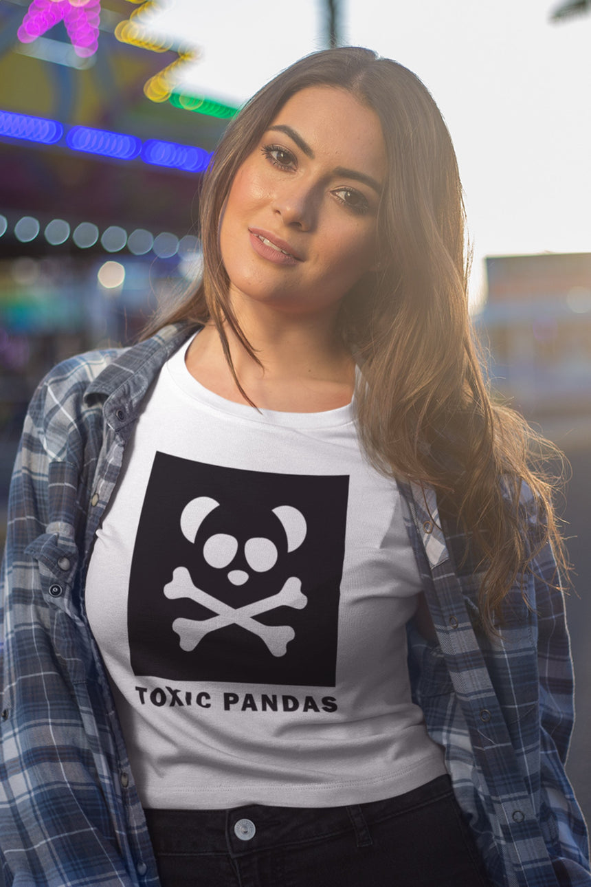 Women's Toxic Pandas Box Logo Short Sleeve T-Shirt - Toxic Pandas