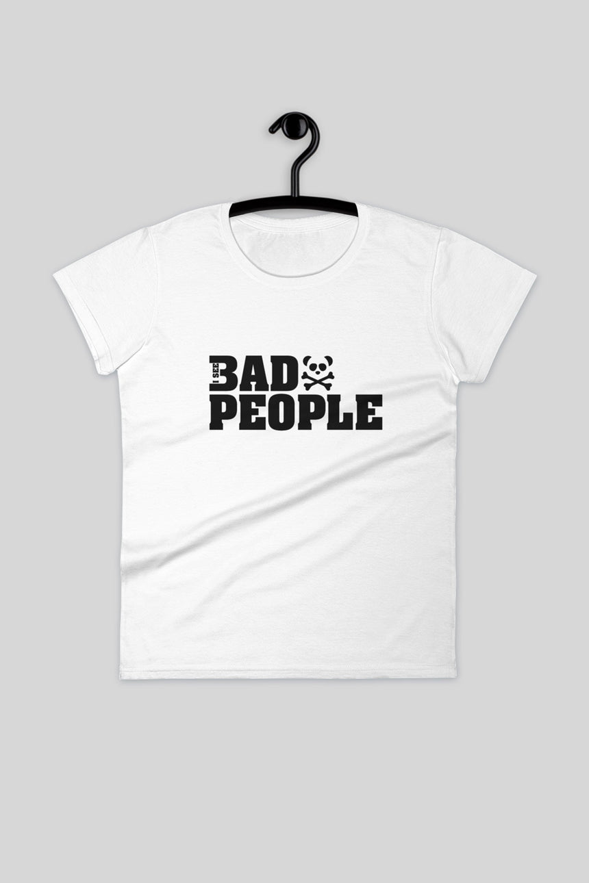 Women's Toxic Pandas I See Bad People Short Sleeve T-Shirt - Toxic Pandas