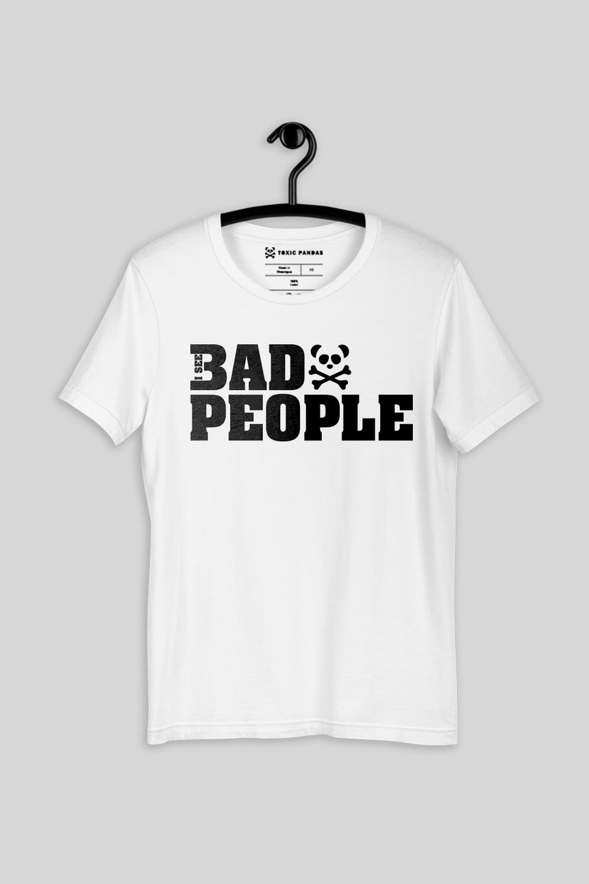Men's Toxic Pandas I See Bad People Short Sleeve T-Shirt