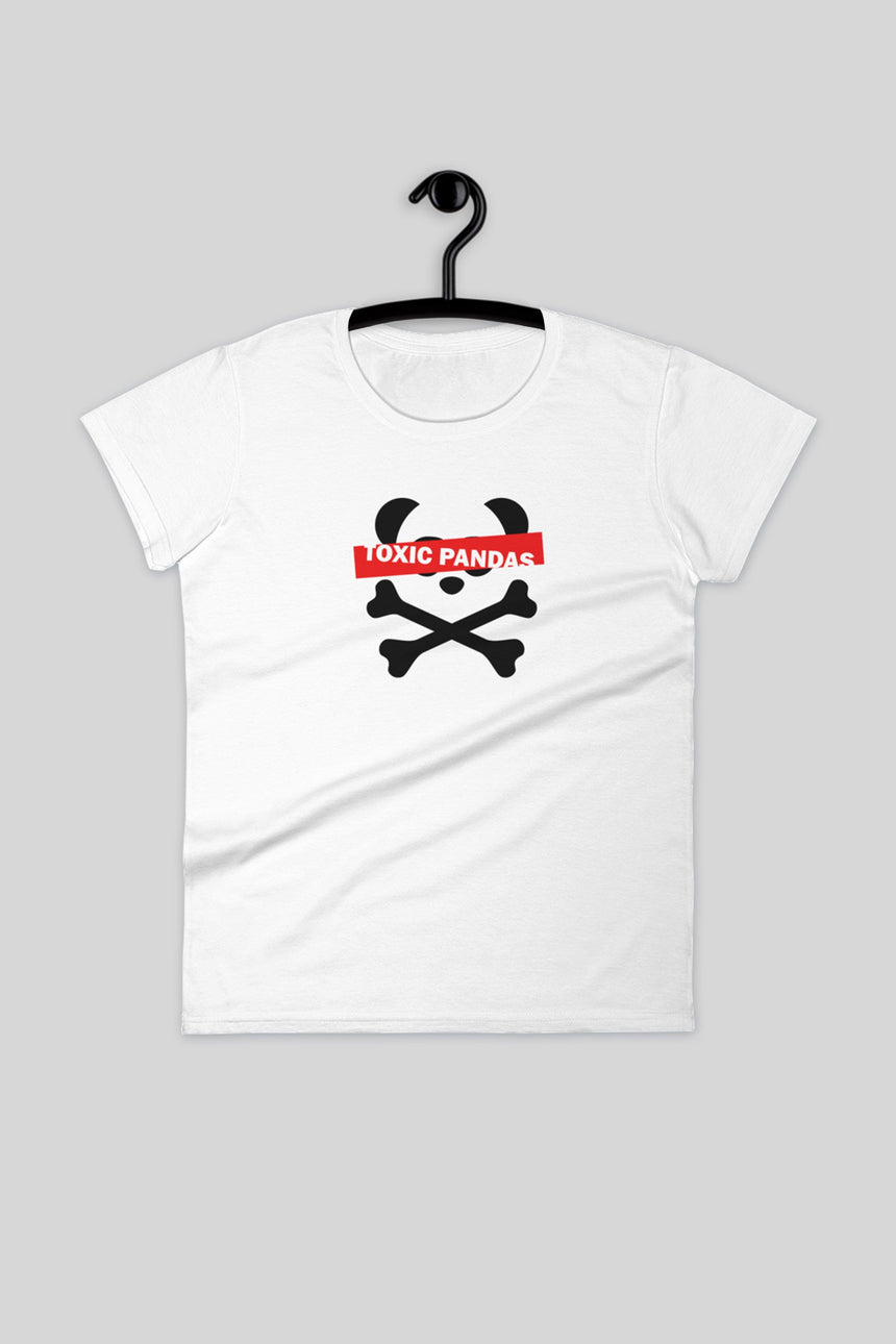 Women's short Toxic Pandas Censored Short Sleeve T-Shirt - Toxic Pandas