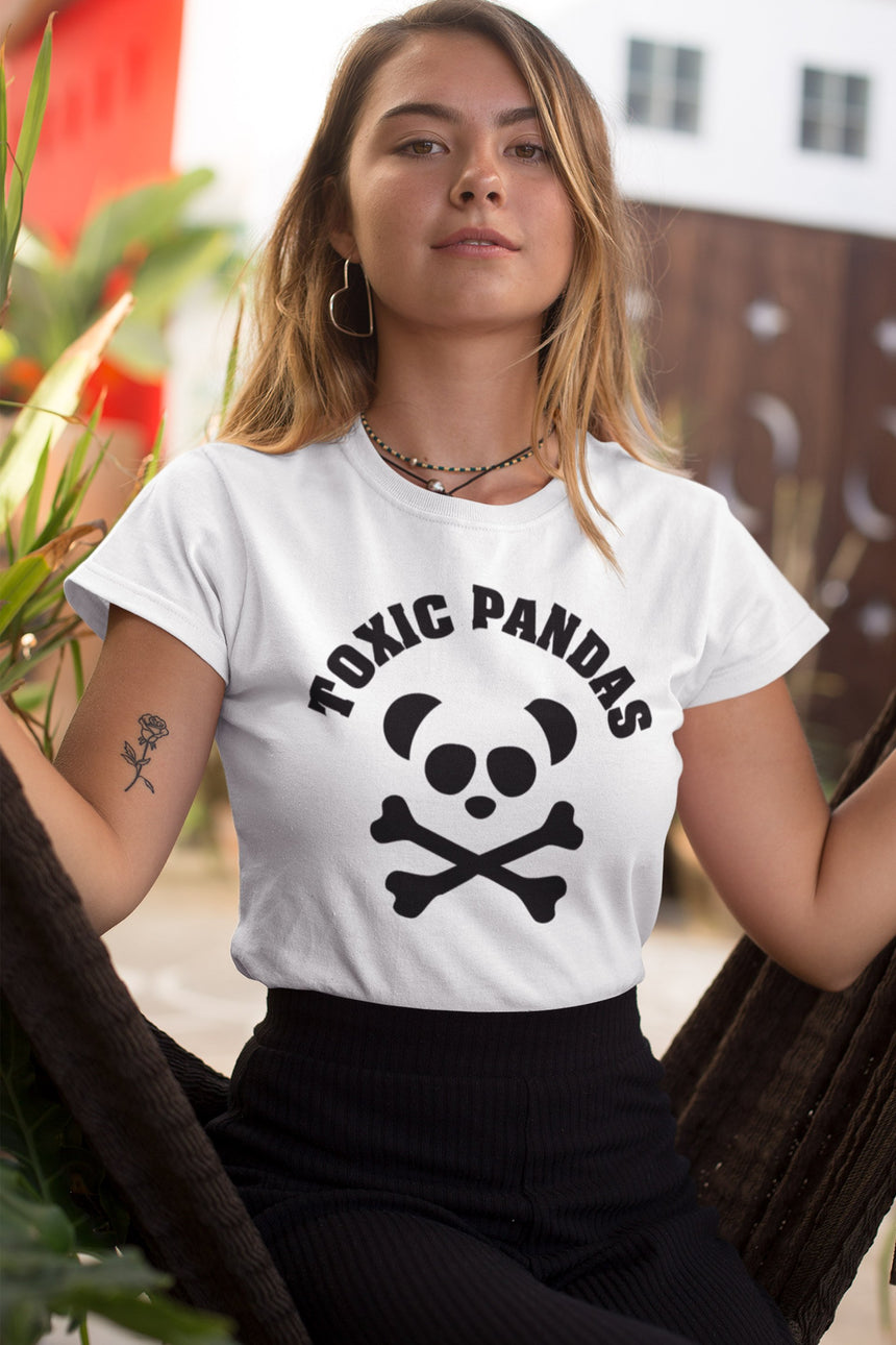 Women's Toxic Pandas Attitude Short Sleeve T-Shirt - Toxic Pandas