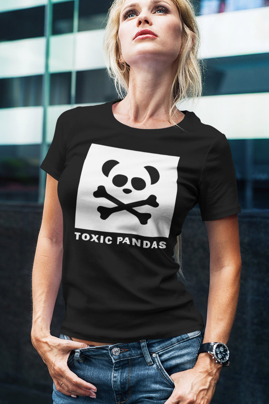 Women's Toxic Pandas Box Logo Short Sleeve T-Shirt - Toxic Pandas