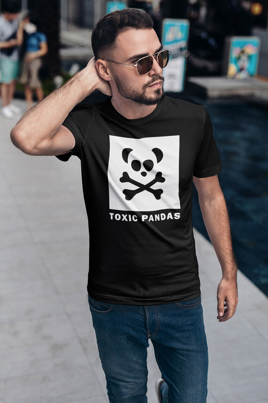 Men's Toxic Pandas Box Logo Short Sleeve T-Shirt