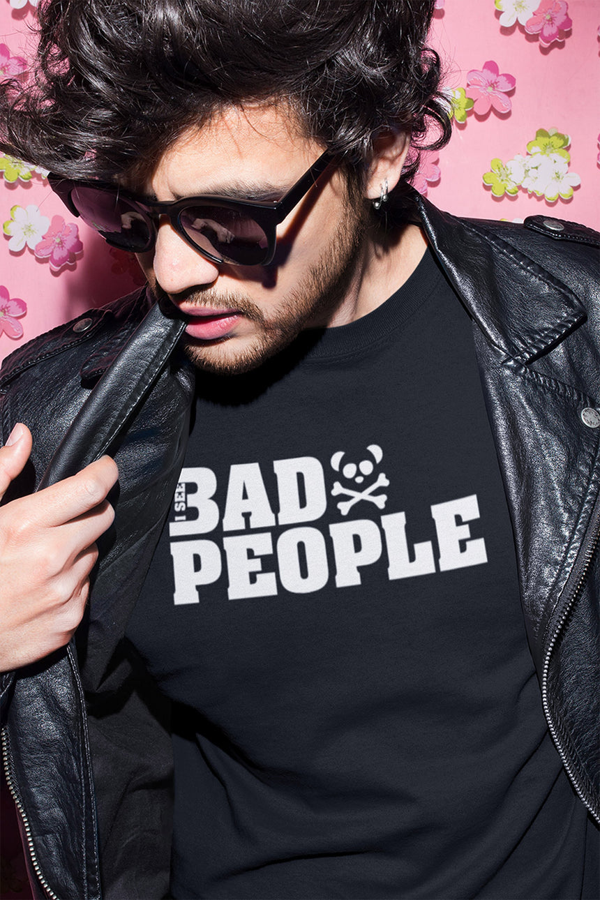 Men's Toxic Pandas I See Bad People Short Sleeve T-Shirt