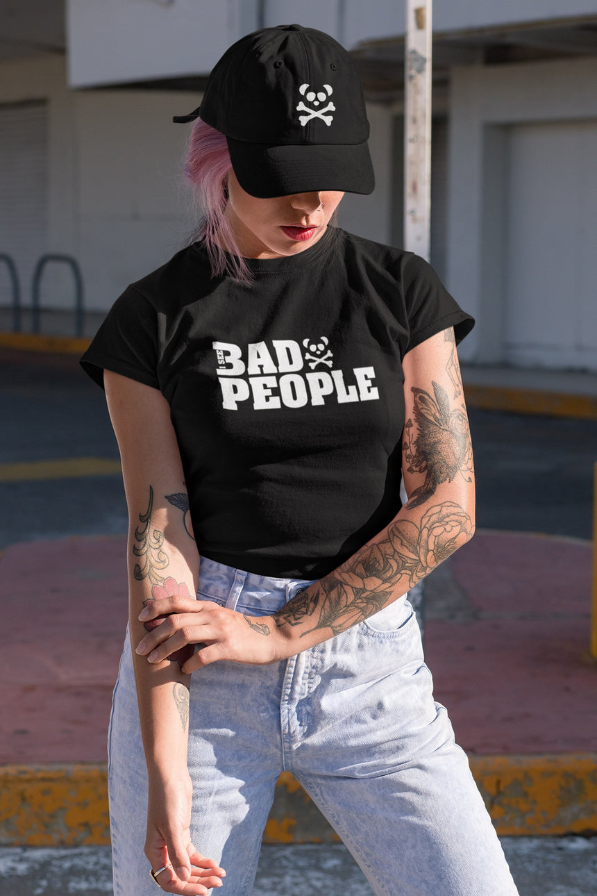 Women's Toxic Pandas I See Bad People Short Sleeve T-Shirt - Toxic Pandas