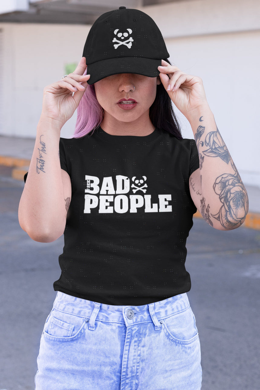 Women's Toxic Pandas I See Bad People Short Sleeve T-Shirt - Toxic Pandas