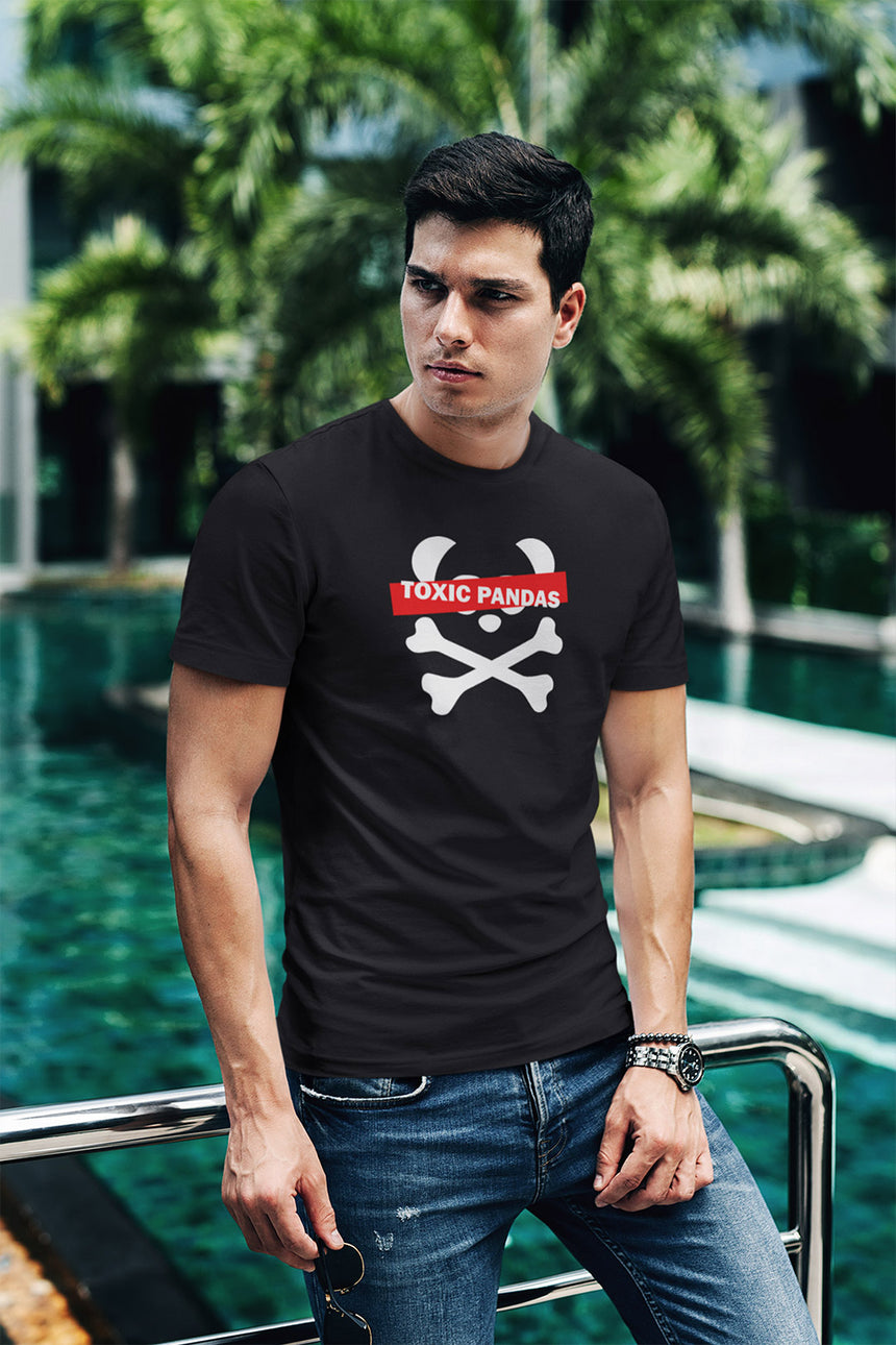 Men's Toxic Pandas Censored Short Sleeve T-Shirt