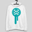 Unisex Turquoise Emblem Drip Premium Hoodie