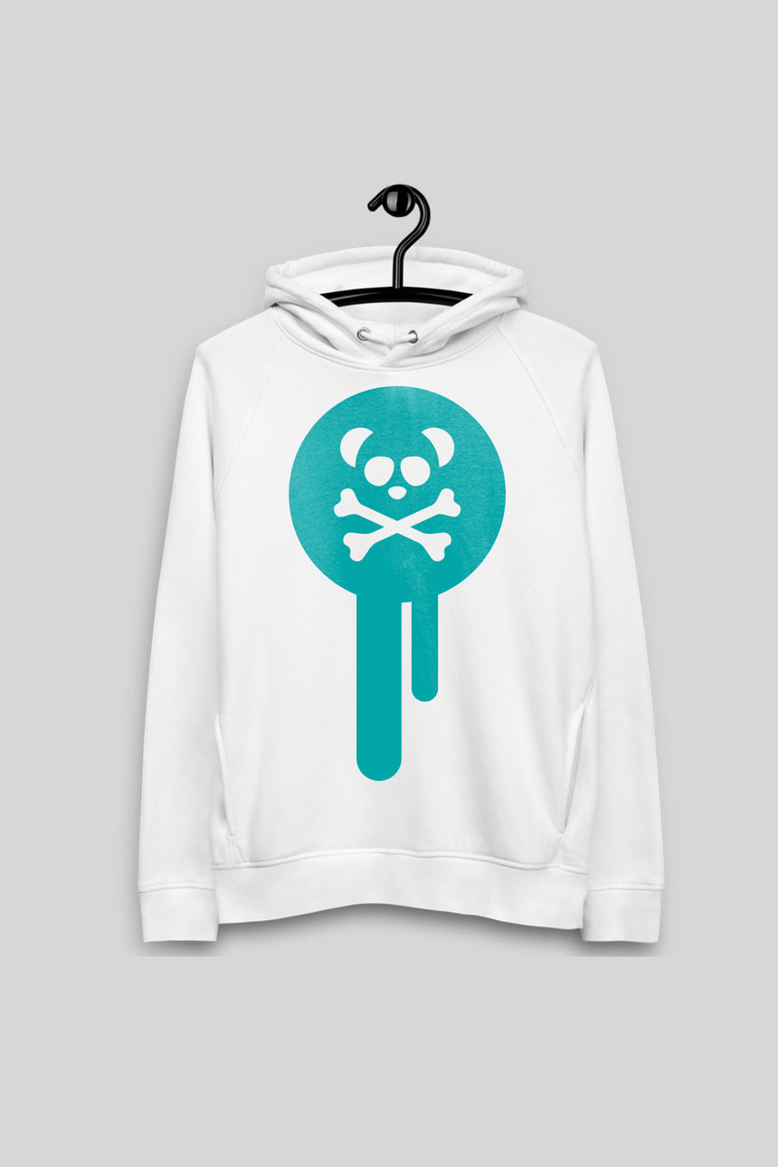 Unisex Turquoise Emblem Drip Premium Hoodie