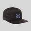 Unisex Black Camo Cap - Blue
