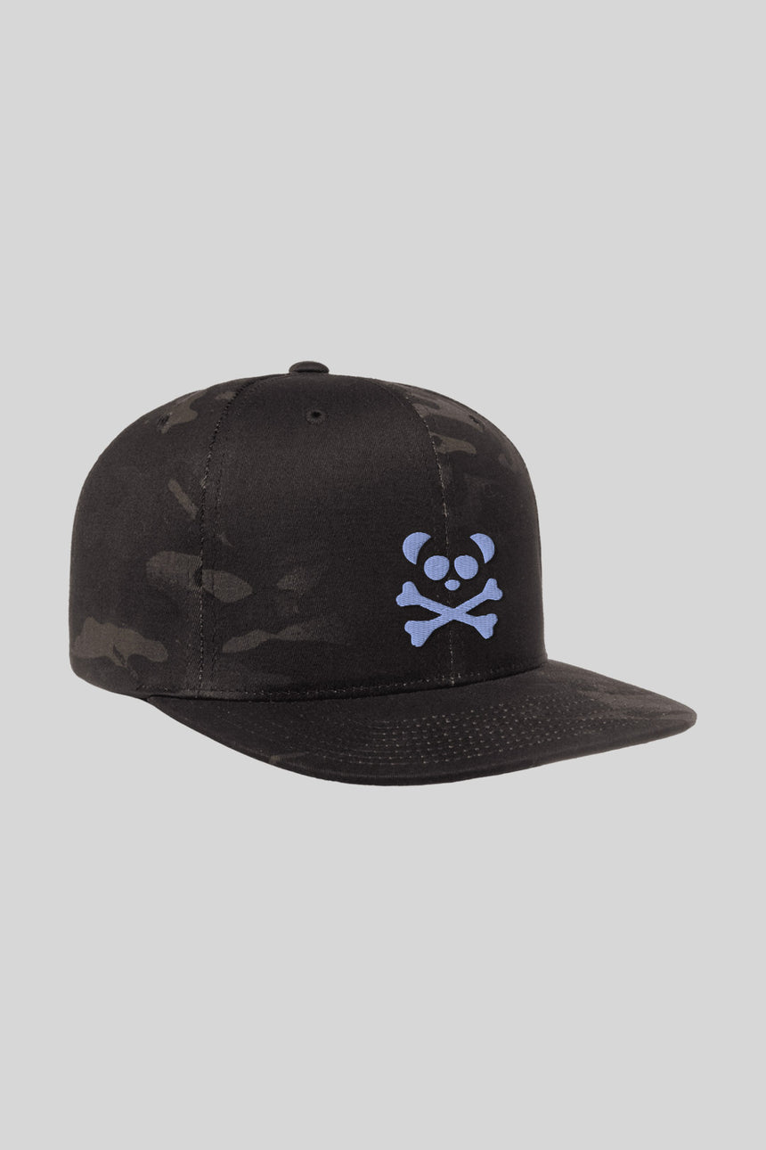 Unisex Black Camo Cap - Blue