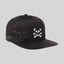 Unisex Black Camo Cap - White
