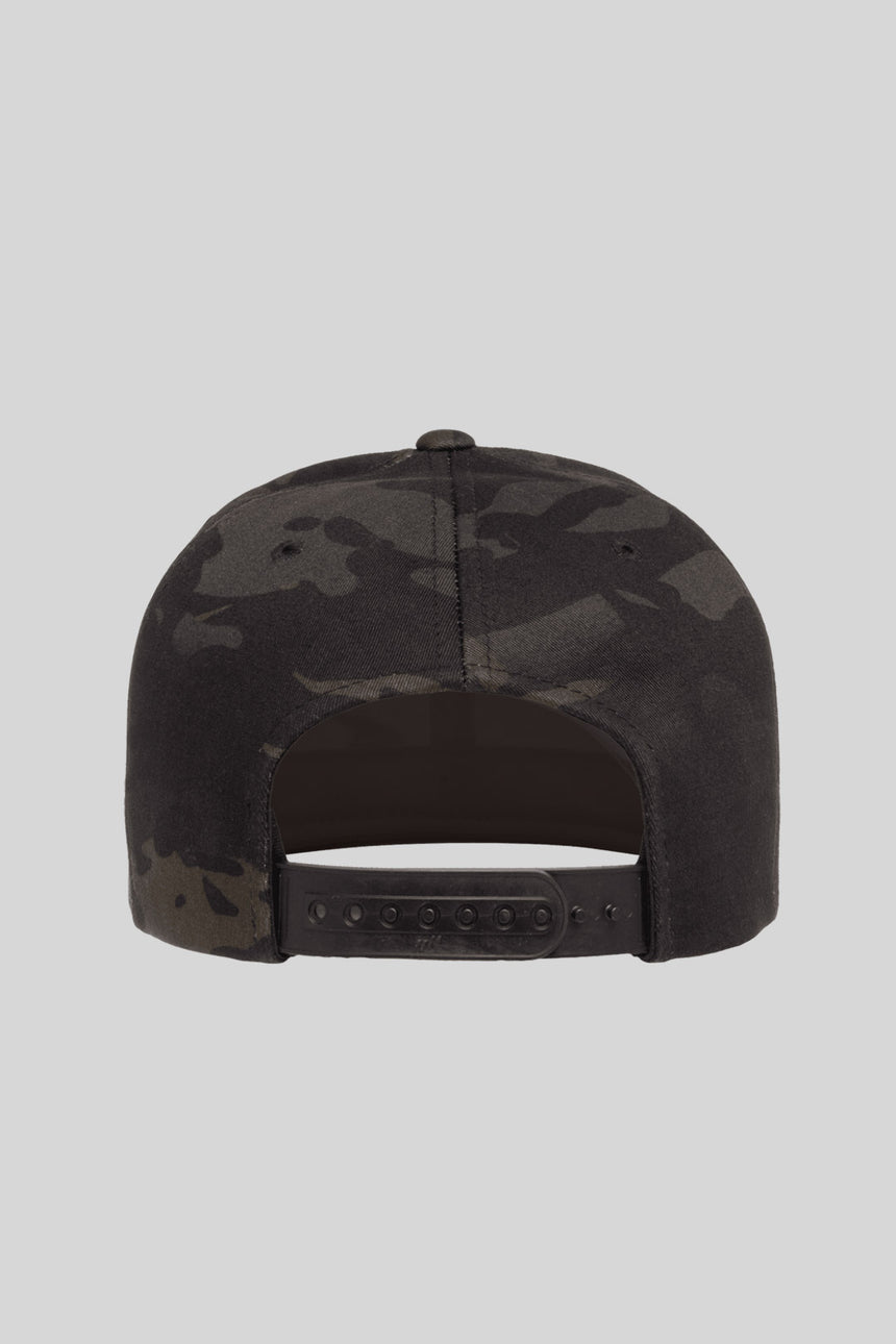 Unisex Black Camo Cap - Yellow