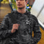 Unisex Black Camo Heavyweight Hoodie - White