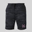Men's Black Camo Shorts - Pink