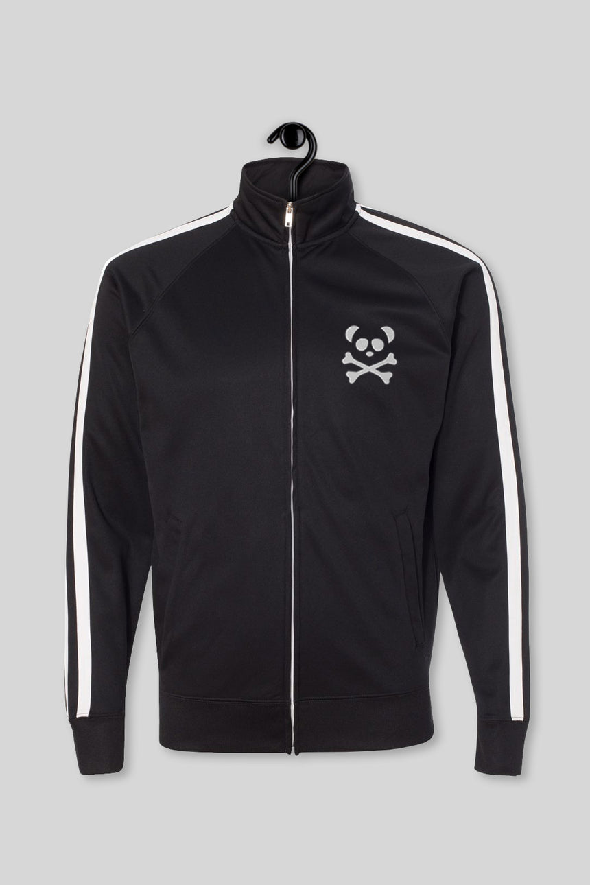 Black Pace Track Jacket - White
