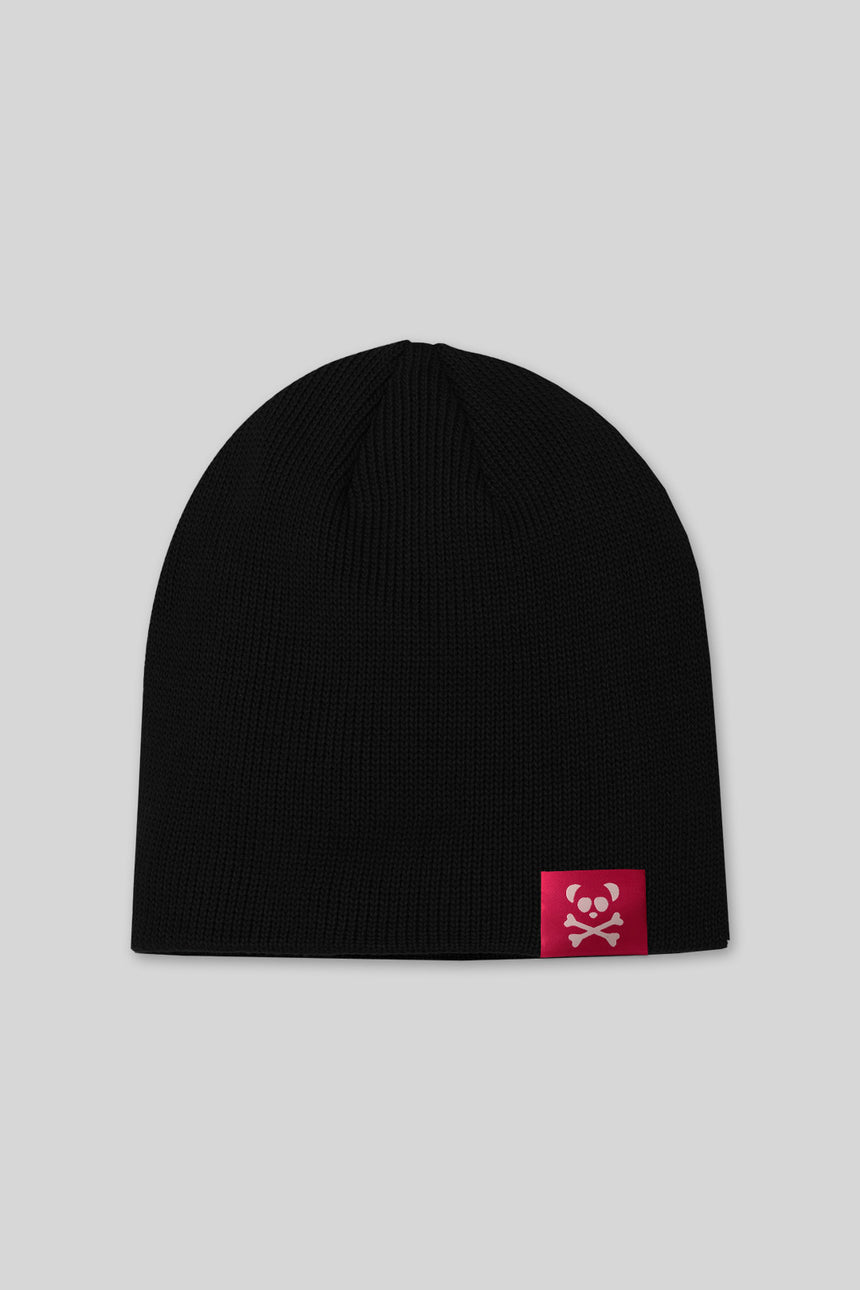Stagger Organic Beanie - Black