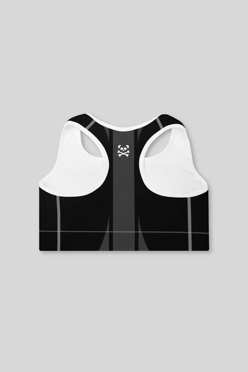 Black Bougie Padded Sports Bra