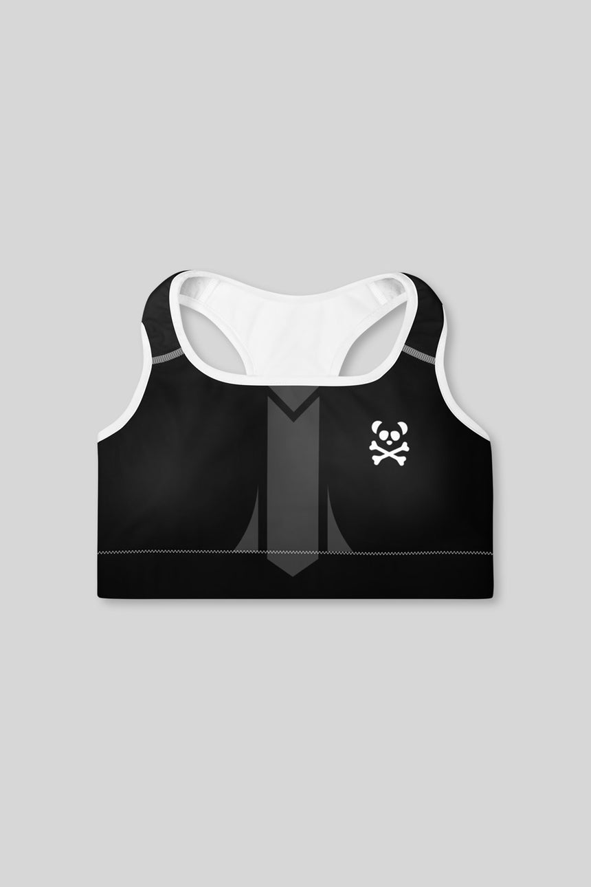 Black Bougie Padded Sports Bra