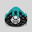 Unisex Monogram Turquoise Drip Face Mask
