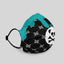 Unisex Monogram Turquoise Drip Face Mask