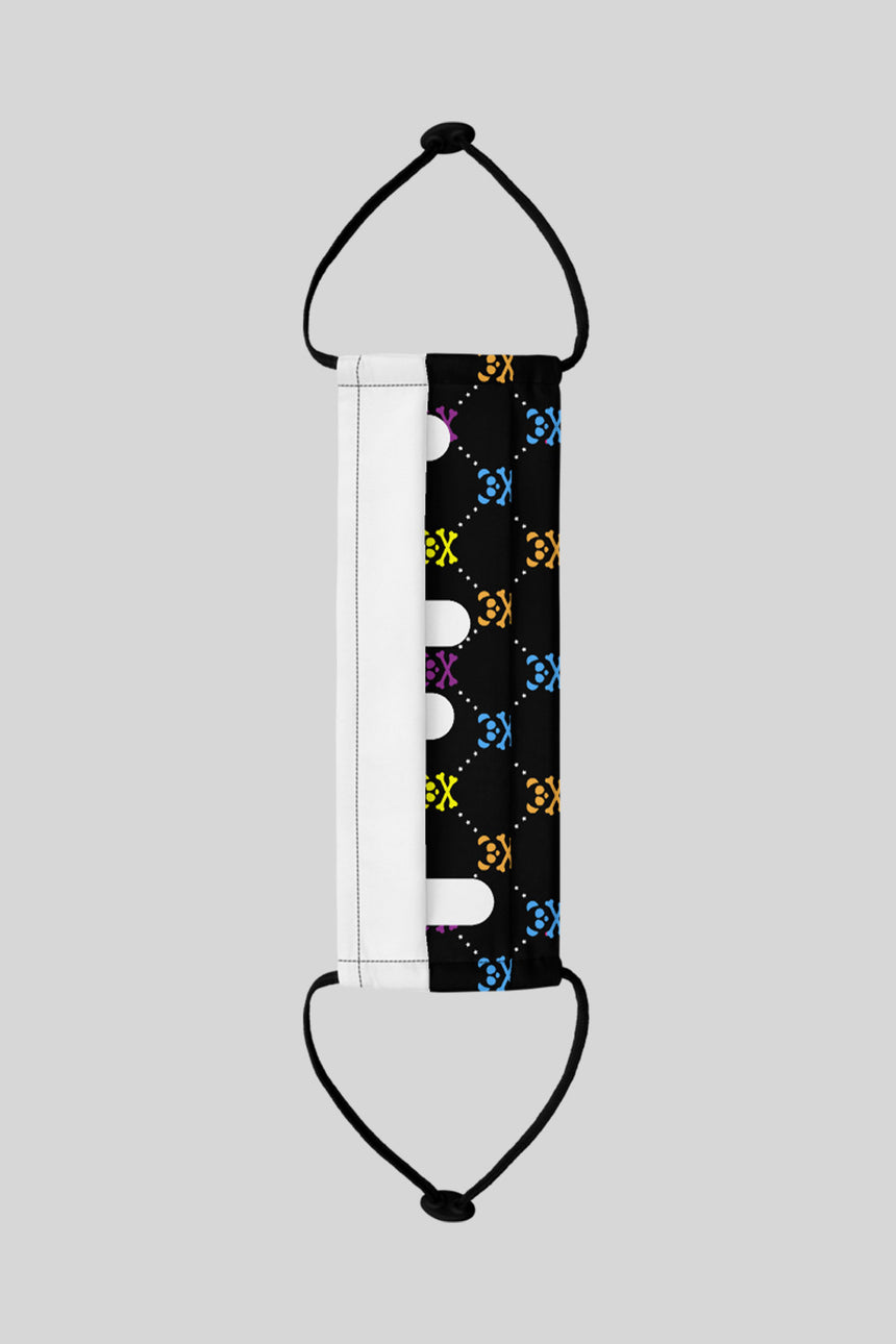Unisex Rainbow Monogram Drip Face Mask