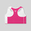 Pink Slant Padded Sports Bra