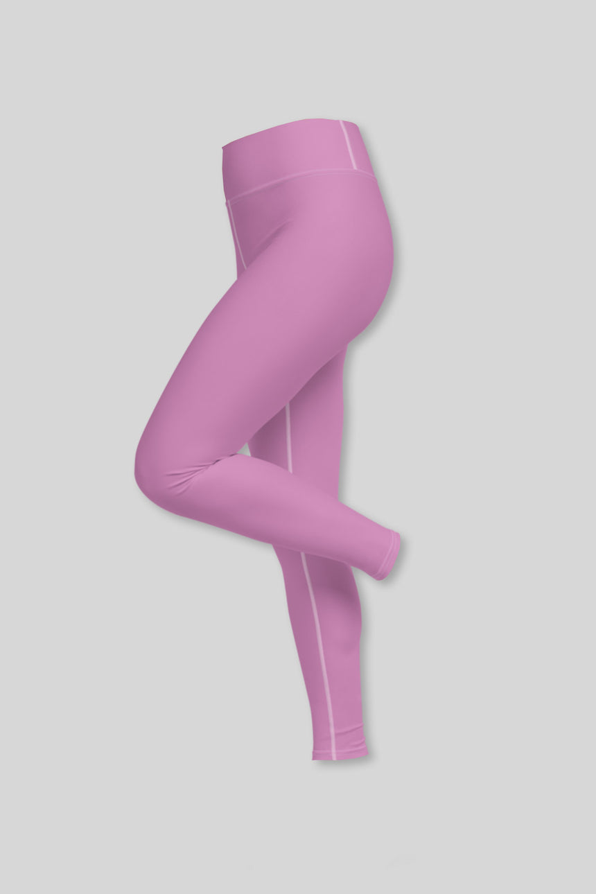 Pink Stars Yoga Leggings