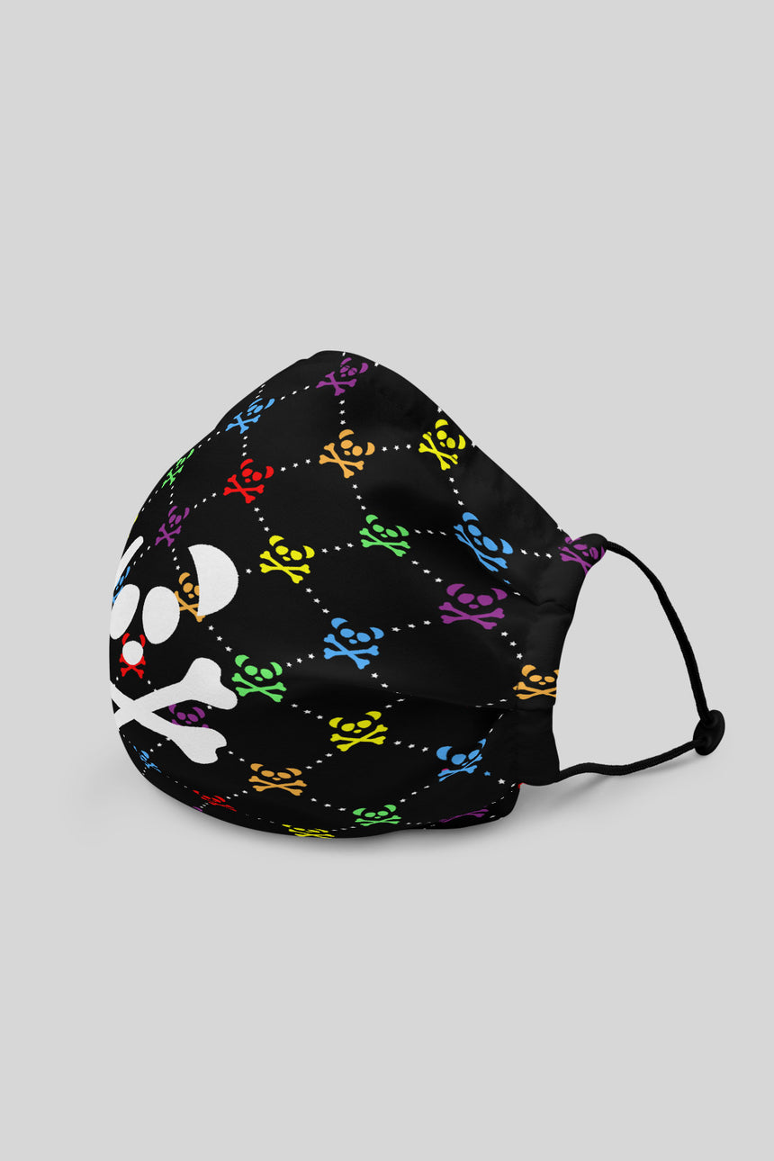 Unisex Rainbow Monogram Mask