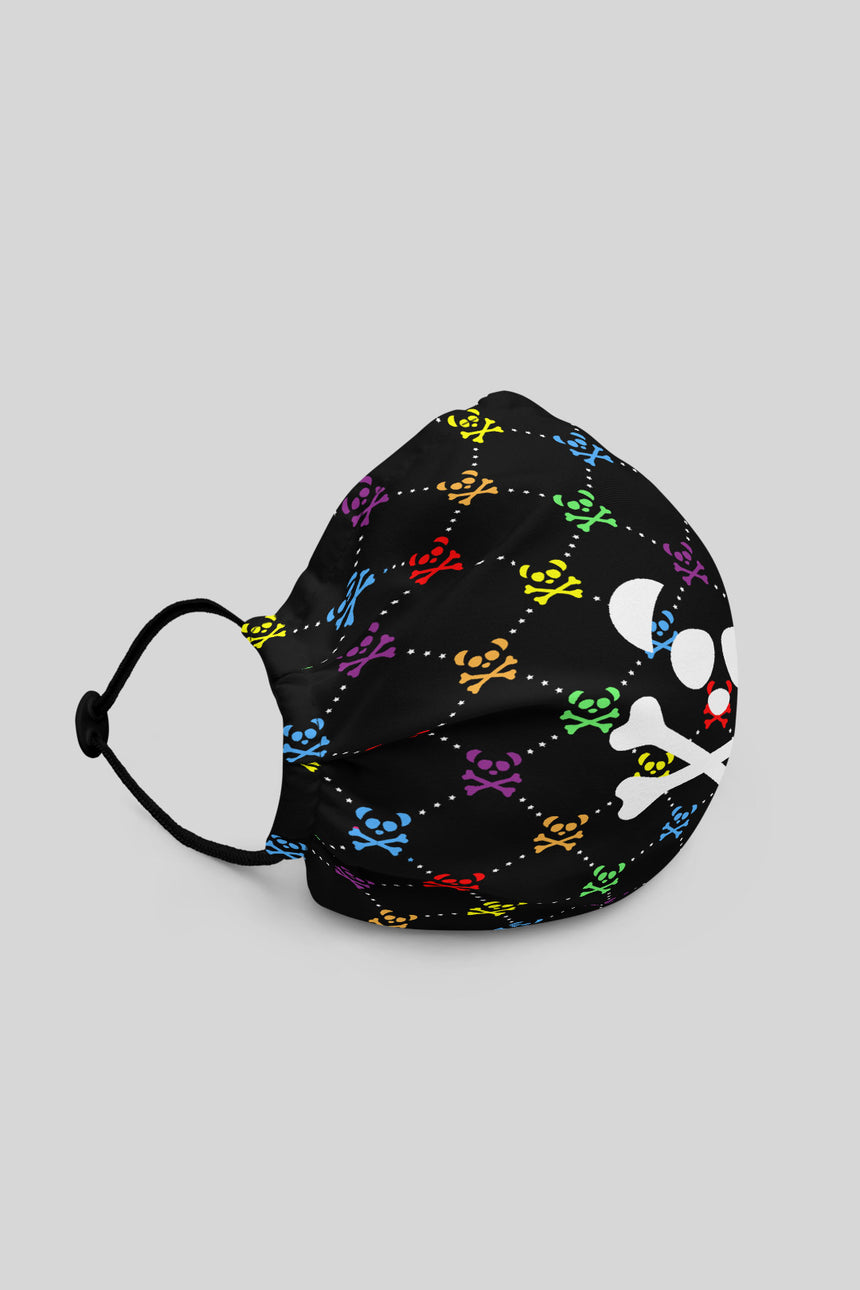 Unisex Rainbow Monogram Mask