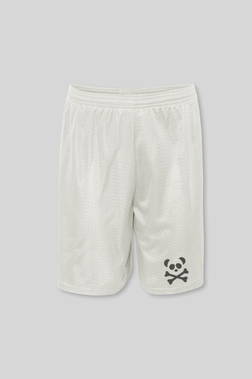 Silver Panther Mesh Shorts - Black