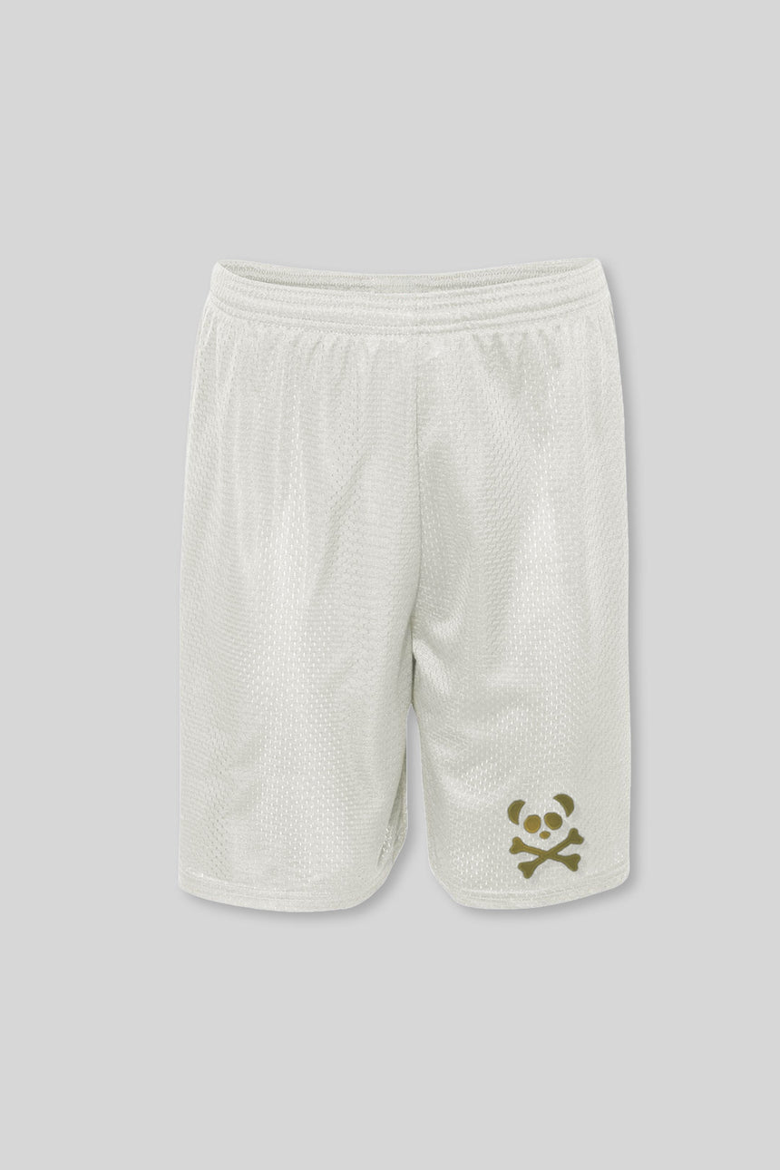 Silver Panther Mesh Shorts - Gold