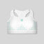 Turquoise Stars Padded Sports Bra