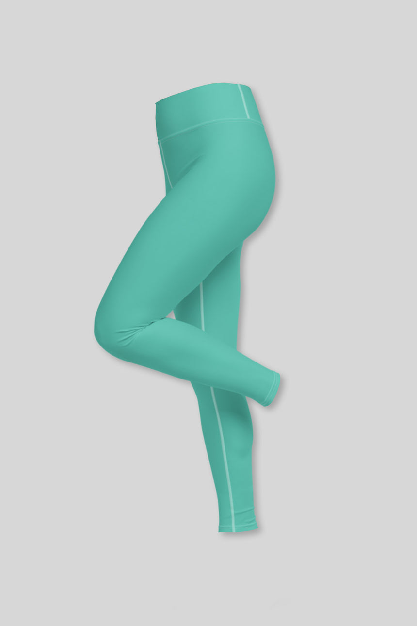 Turquoise Stars Yoga Leggings