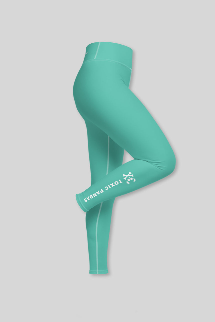 Turquoise Stars Yoga Leggings