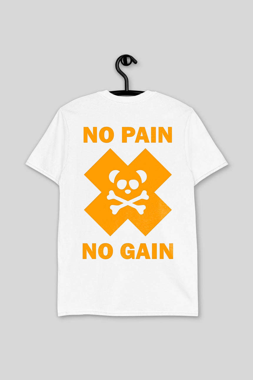 No Pain No Gain Panda-Dry T-Shirt - Orange