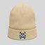 Unisex Blue Logo Sand Organic Beanie
