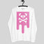 Unisex Fuchsia Box Drip Long Sleeve Tee