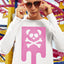 Unisex Fuchsia Box Drip Long Sleeve Tee