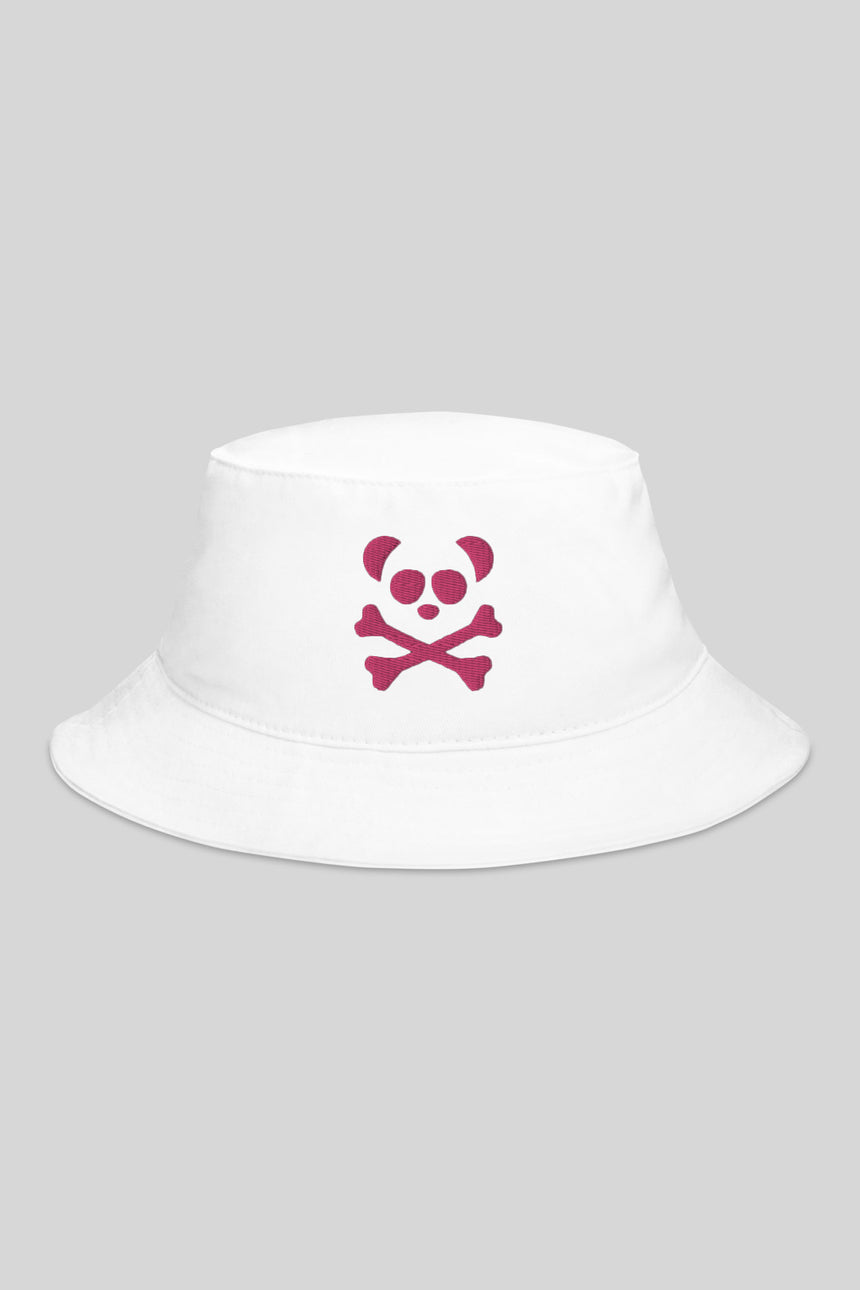 Unisex Fuchsia Panda Skull Bucket Hat