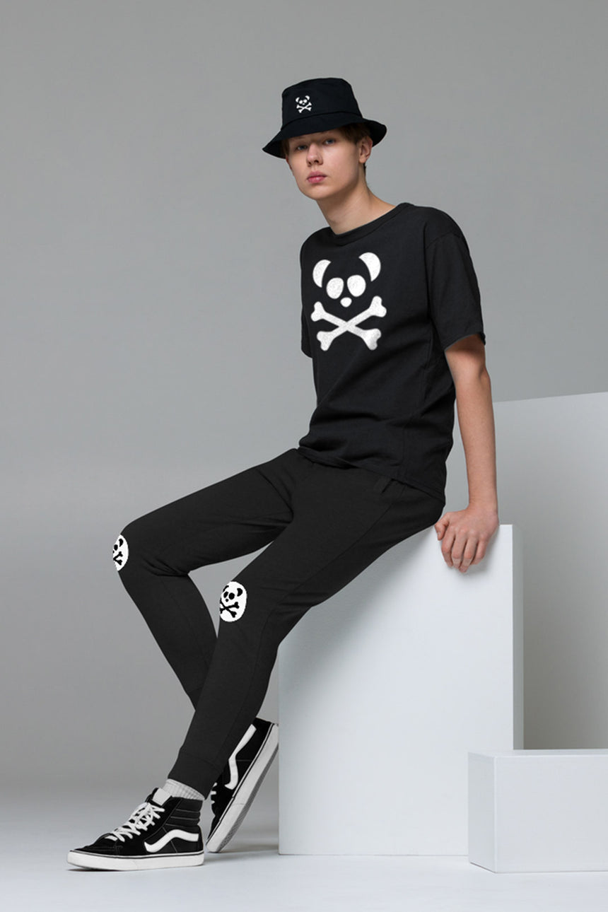 Unisex Panda Skull Bucket Hat