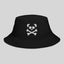 Unisex Panda Skull Bucket Hat