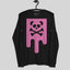 Unisex Fuchsia Box Drip Long Sleeve Tee